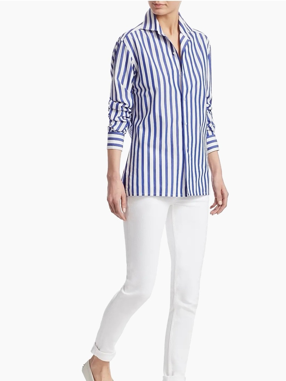 Ralph Lauren Collection Capri Striped Button-Up Shirt